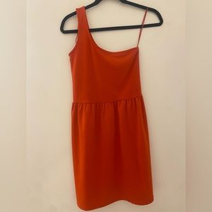 Red one shoulder Zara dress size M
